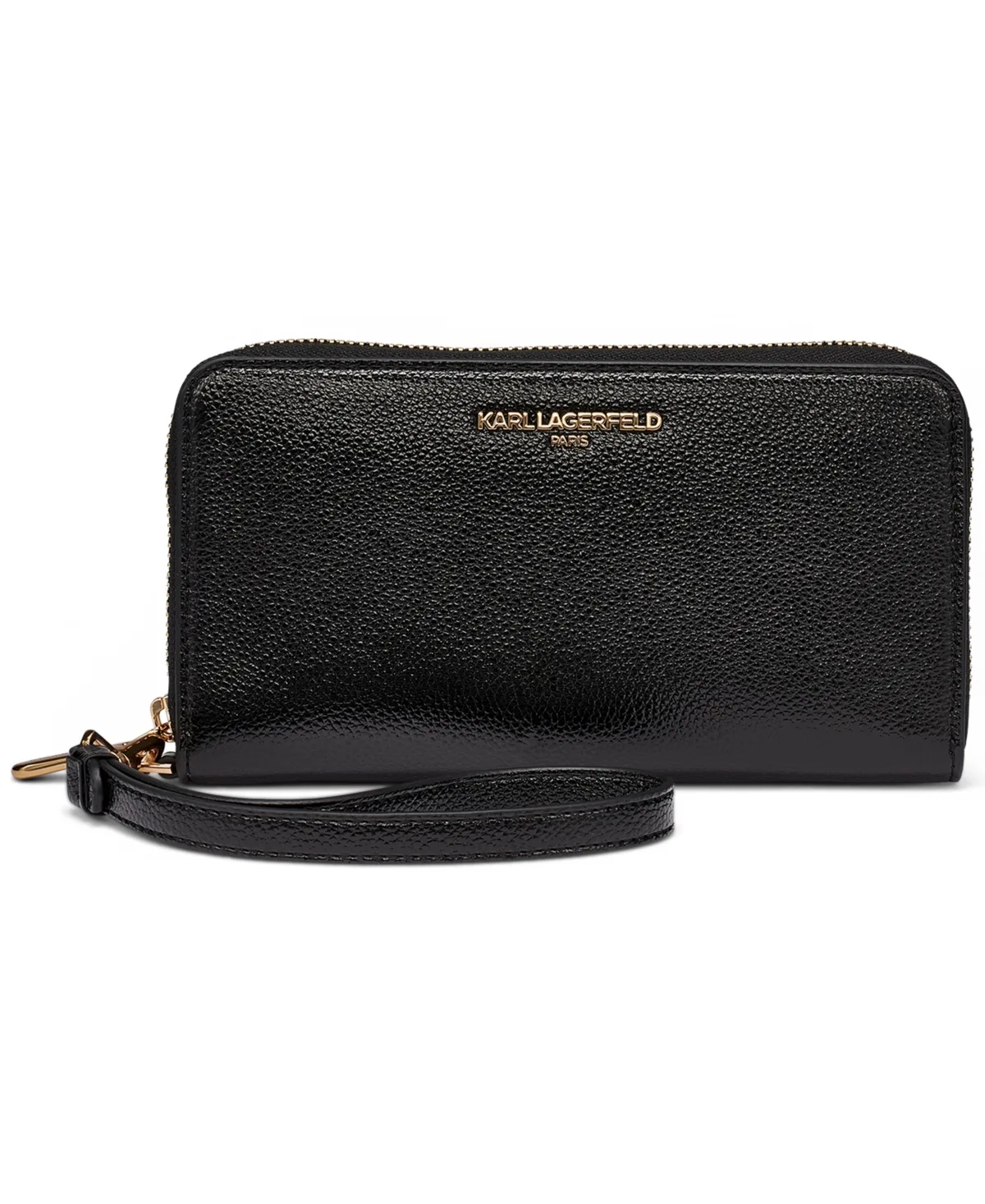 Maybelle Zip Around Wristlet Faux Leather Wallet by Karl Lagerfeld