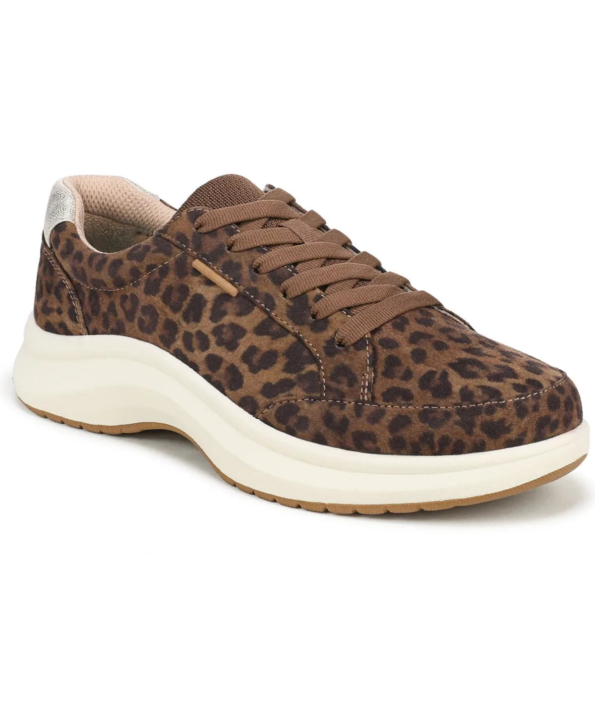 All Beyond Plantar Fasciitis Pain Relief Arch Support Lace-Up Sneakers - Leopard Microsuede by Dr Scholl's