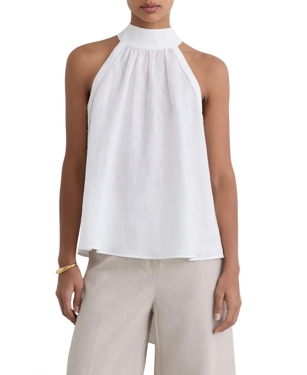 Andi Halterneck Sleeveless Scarf Top