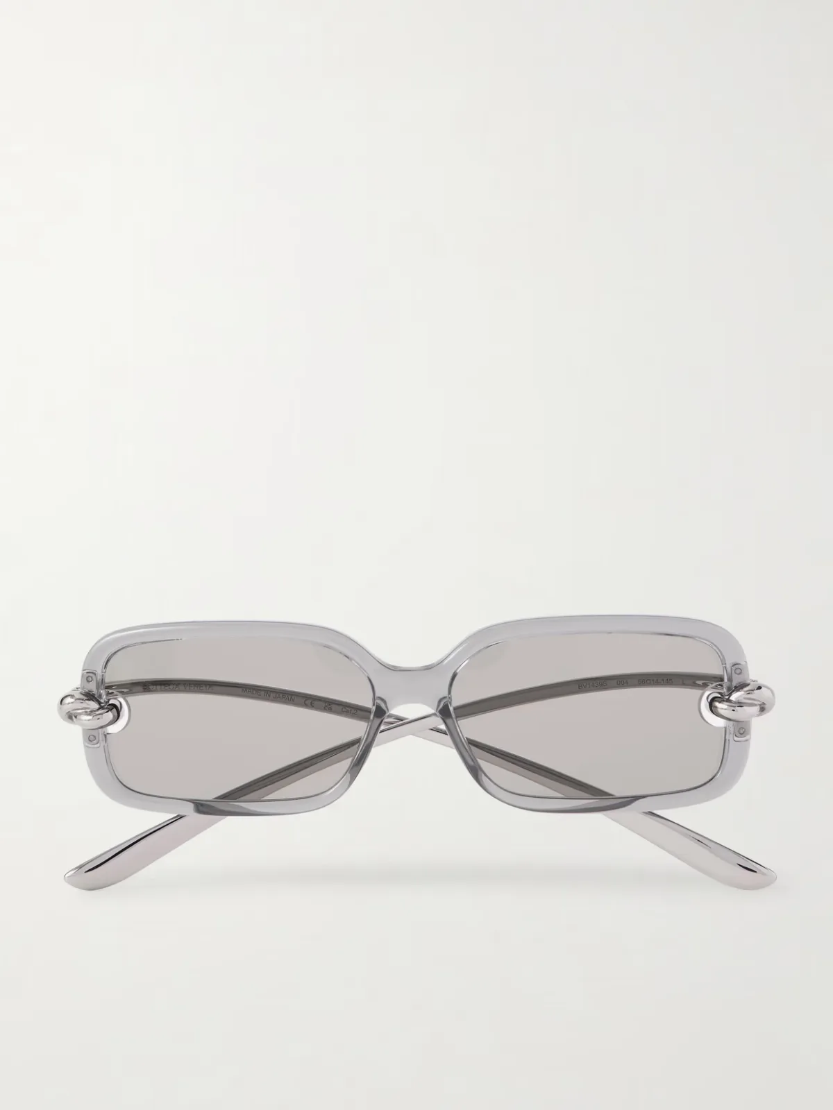 - Knot Rectangular-frame Acetate And Silver-tone Sunglasses -