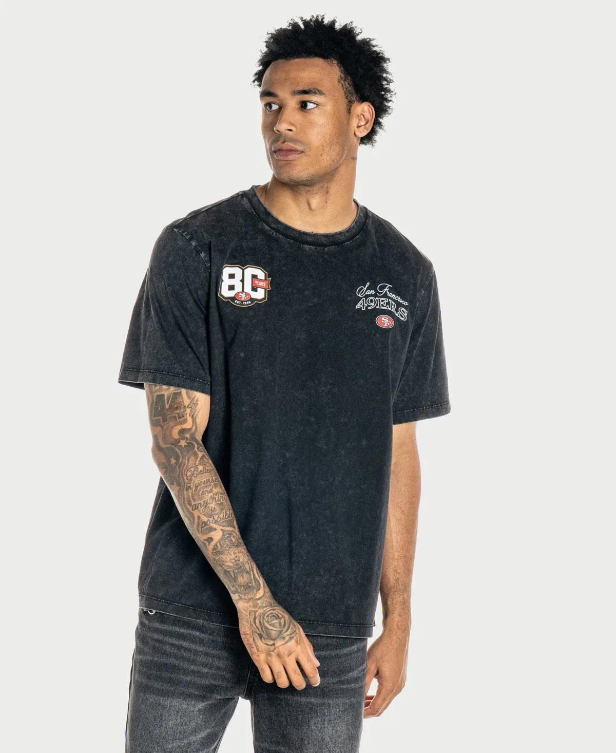 San Francisco 49ers Acid Wash Anniversary T-Shirt
