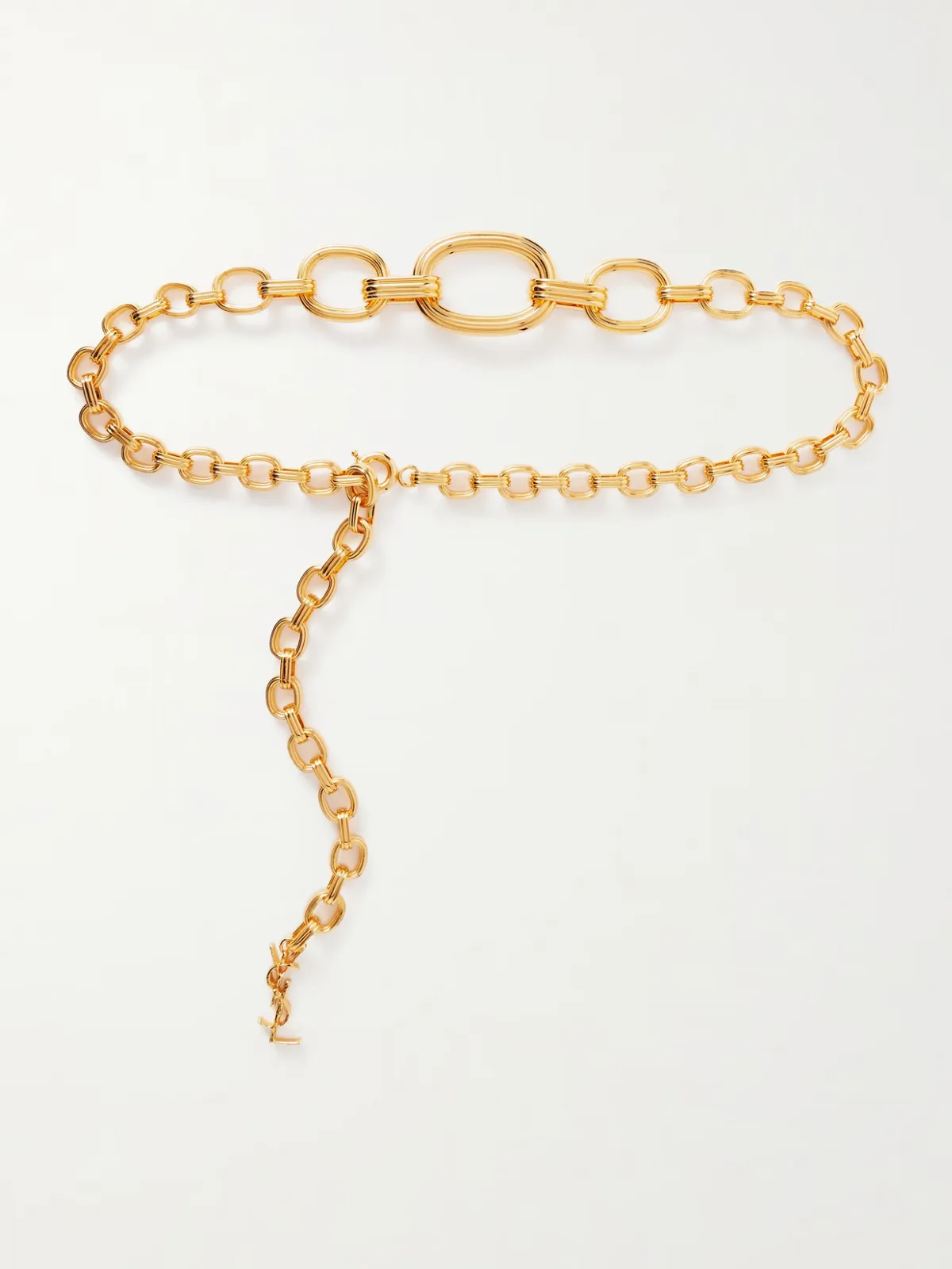 - Gold-tone Belt -