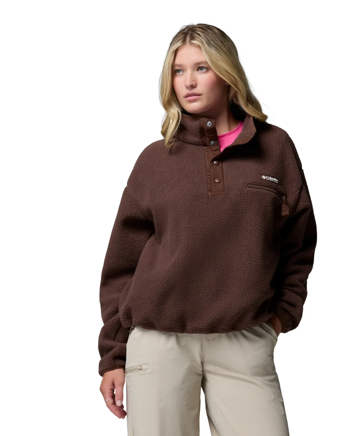 Helvetia Ii Sherpa Fleece Cropped Pullover Jacket by Columbia