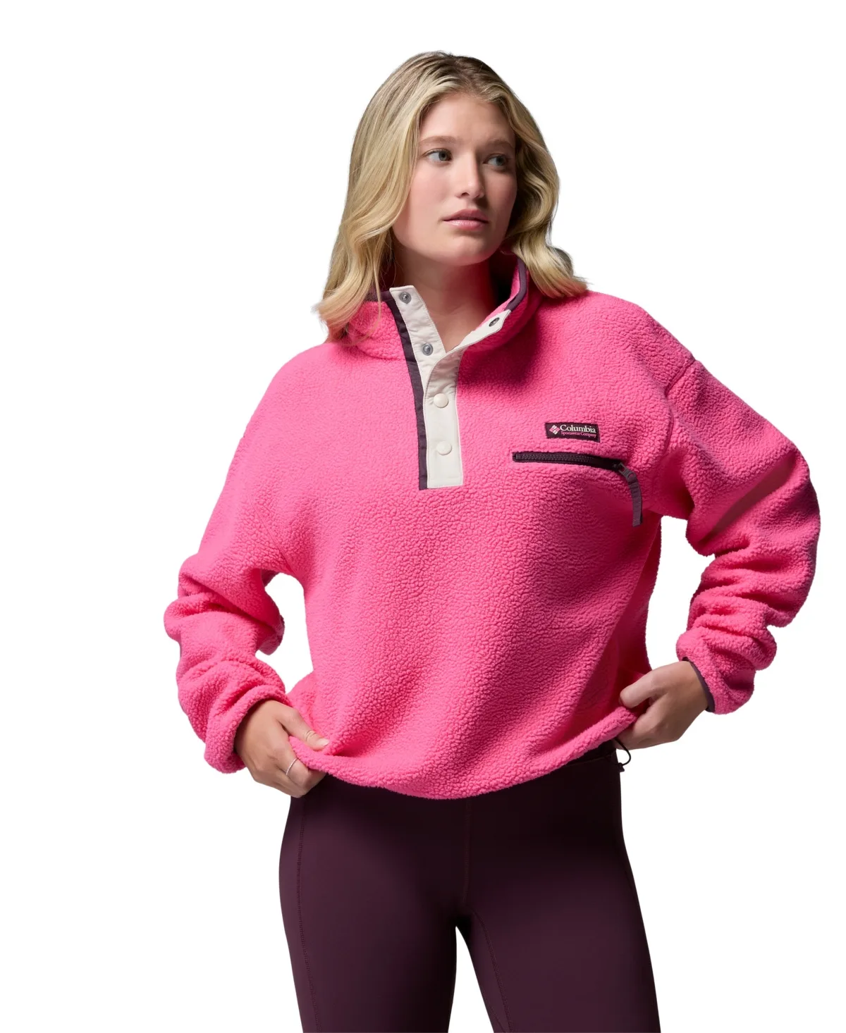 Helvetia Ii Sherpa Fleece Cropped Pullover Jacket by Columbia