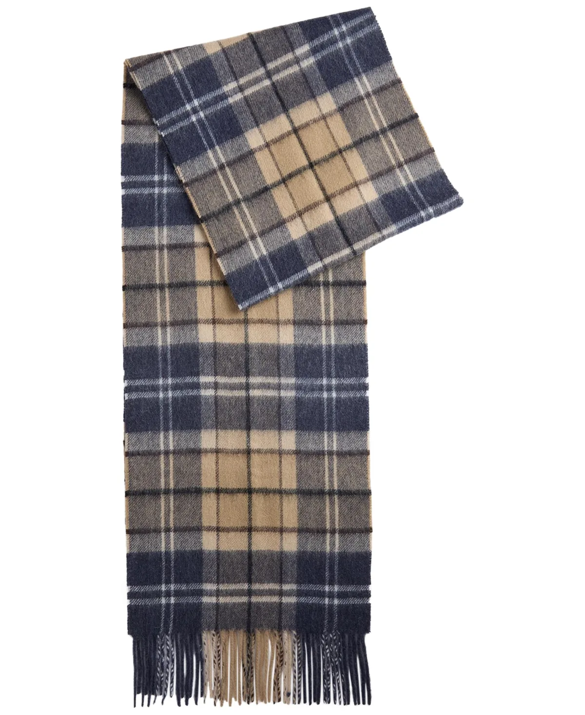 Tasselled Wool-Cashmere Blend Wrap Scarf