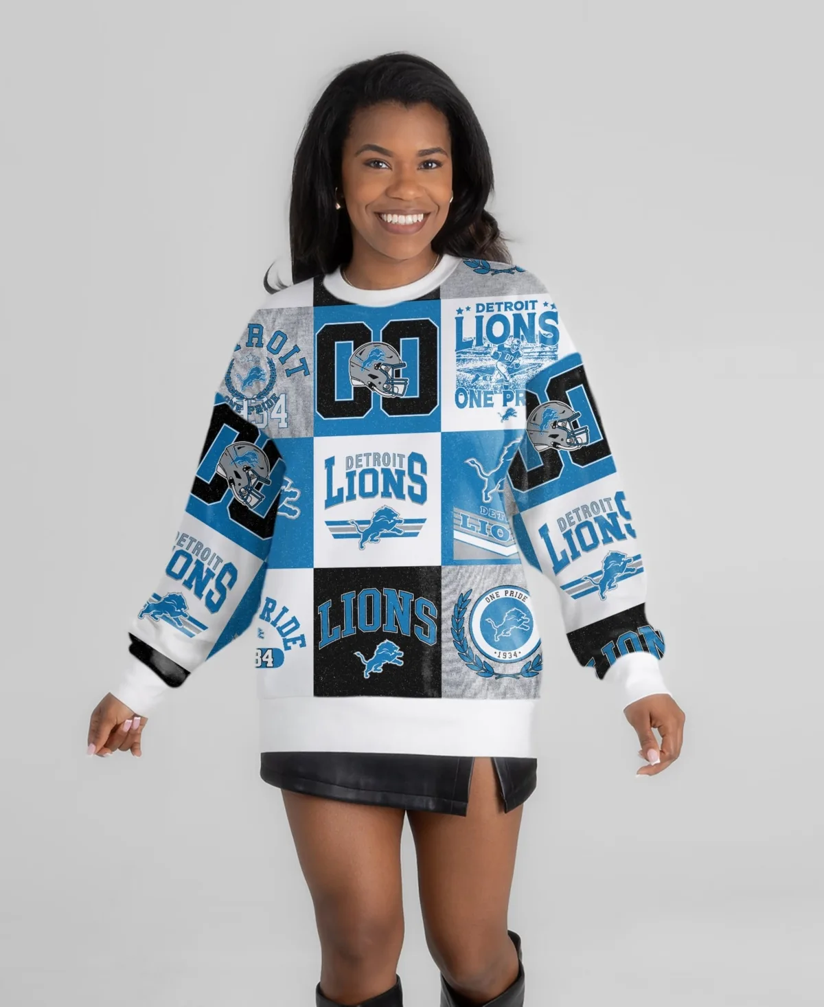 Detroit Lions Highlight Reel Repeat Premium Fleece Sweatshirt by Gameday Couture