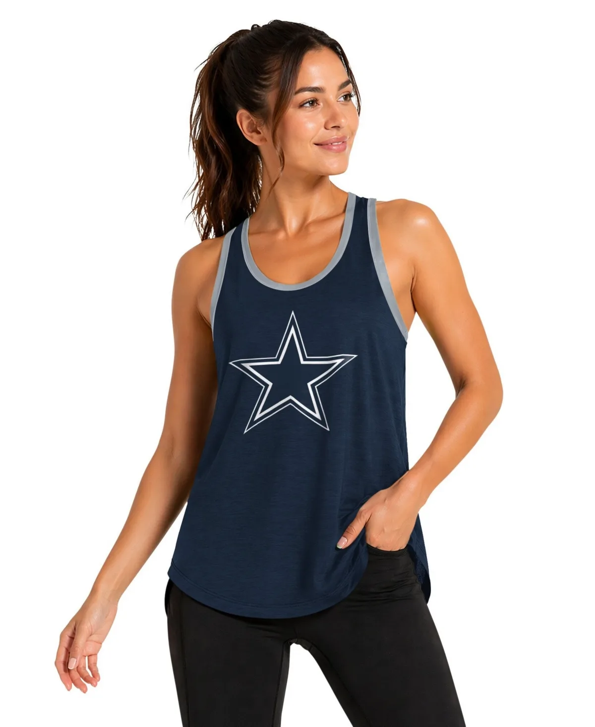 G-III 4Her by Carl Banks Dallas Cowboys Tater II Racerback Tank Top by G-III