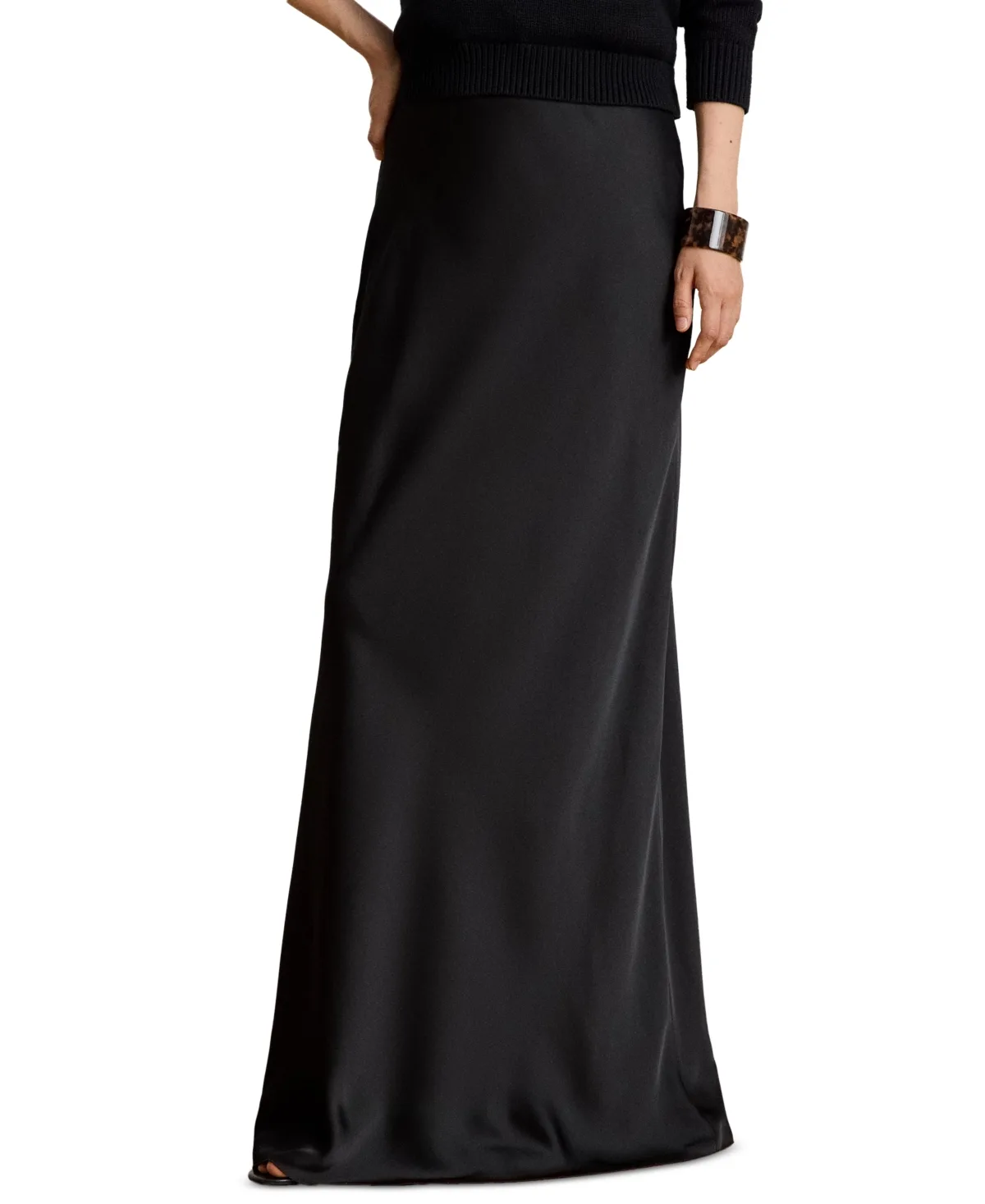 Lauren Ralph Lauren Satin Charmeuse Maxi Skirt by Ralph Lauren