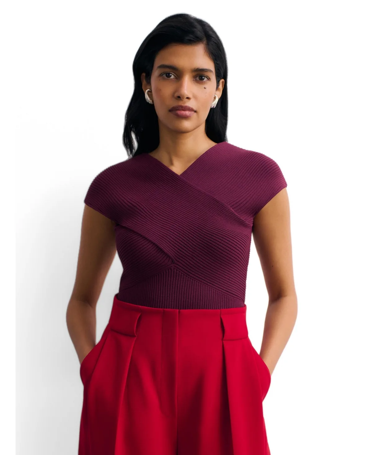 Elodie Stretch Knit Sleeveless Top by The Fold