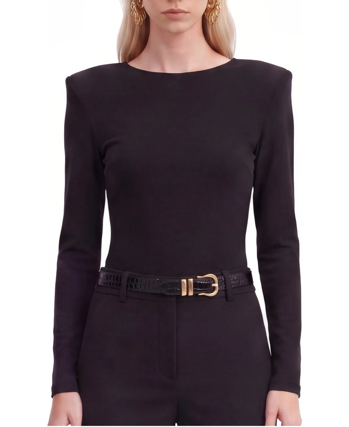 Eyelet Lace Up Blouse by Nocturne