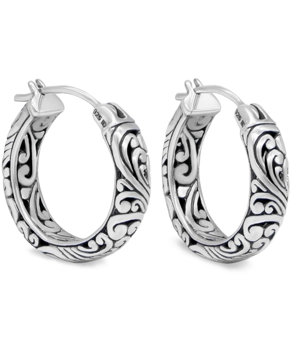 Sterling Silver Small Hoop Earrings by Devata