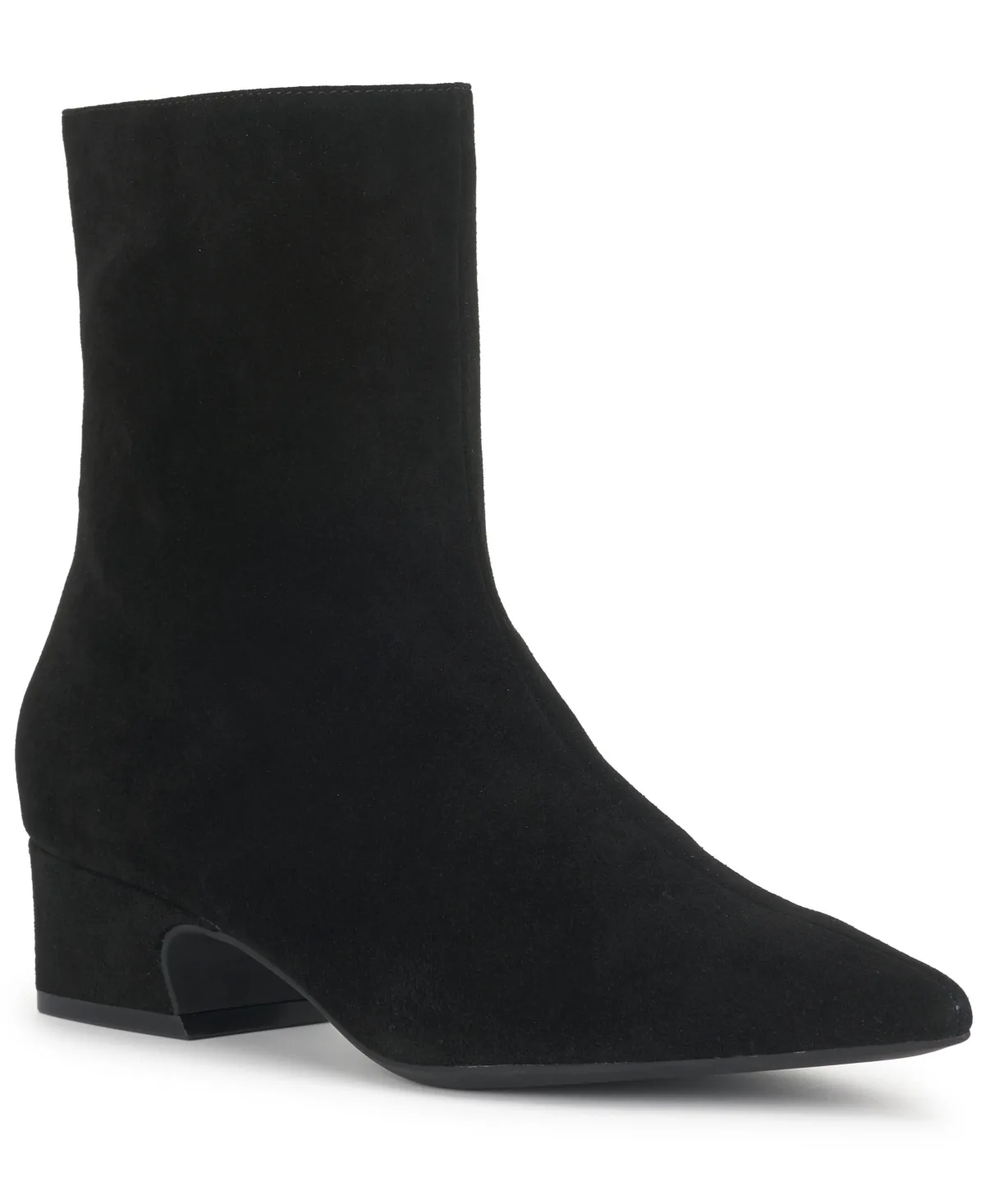 Faelyn Suede Pointed Toe Block Heel Booties