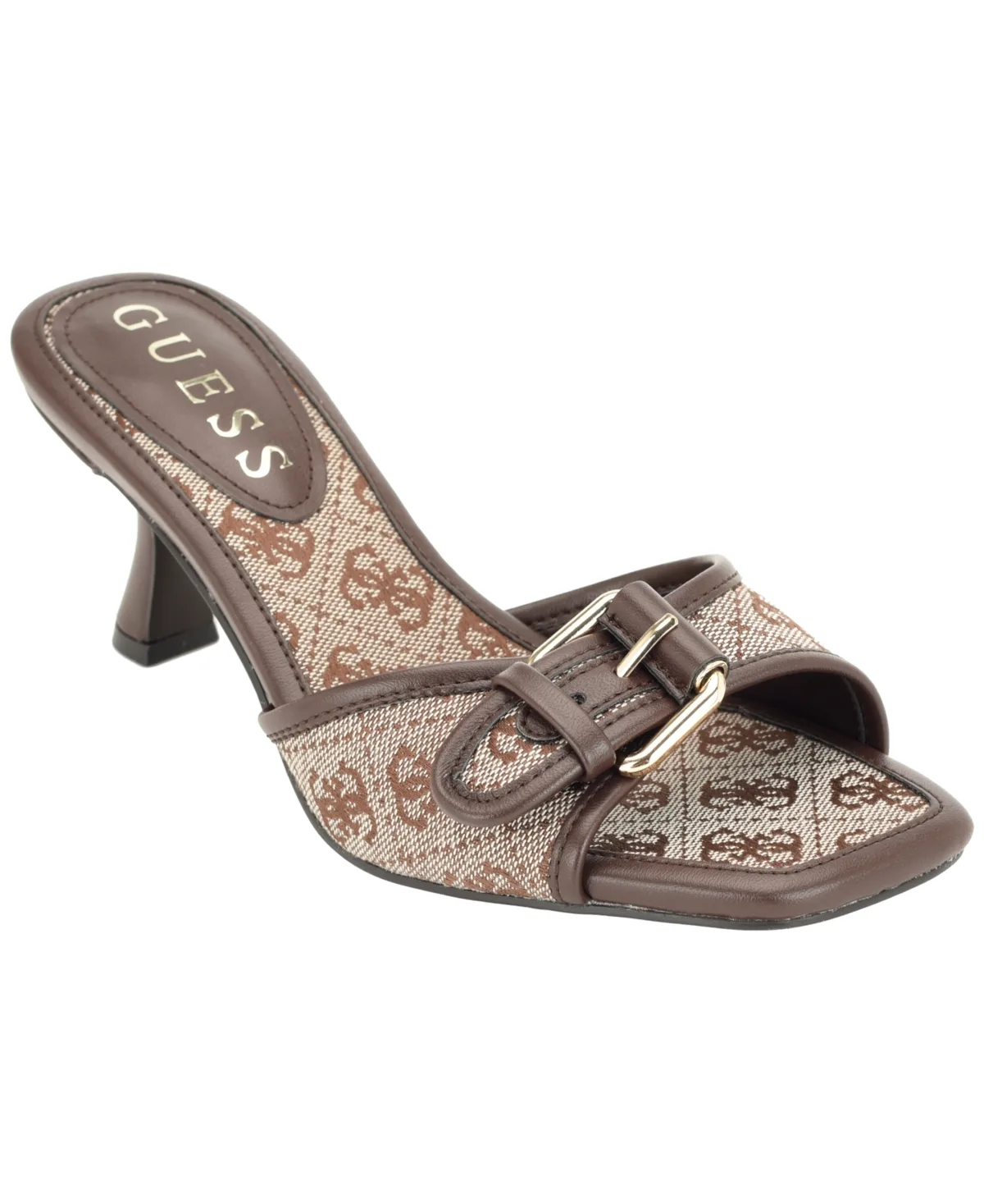 Dista Buckle Kitten Heel Sandals