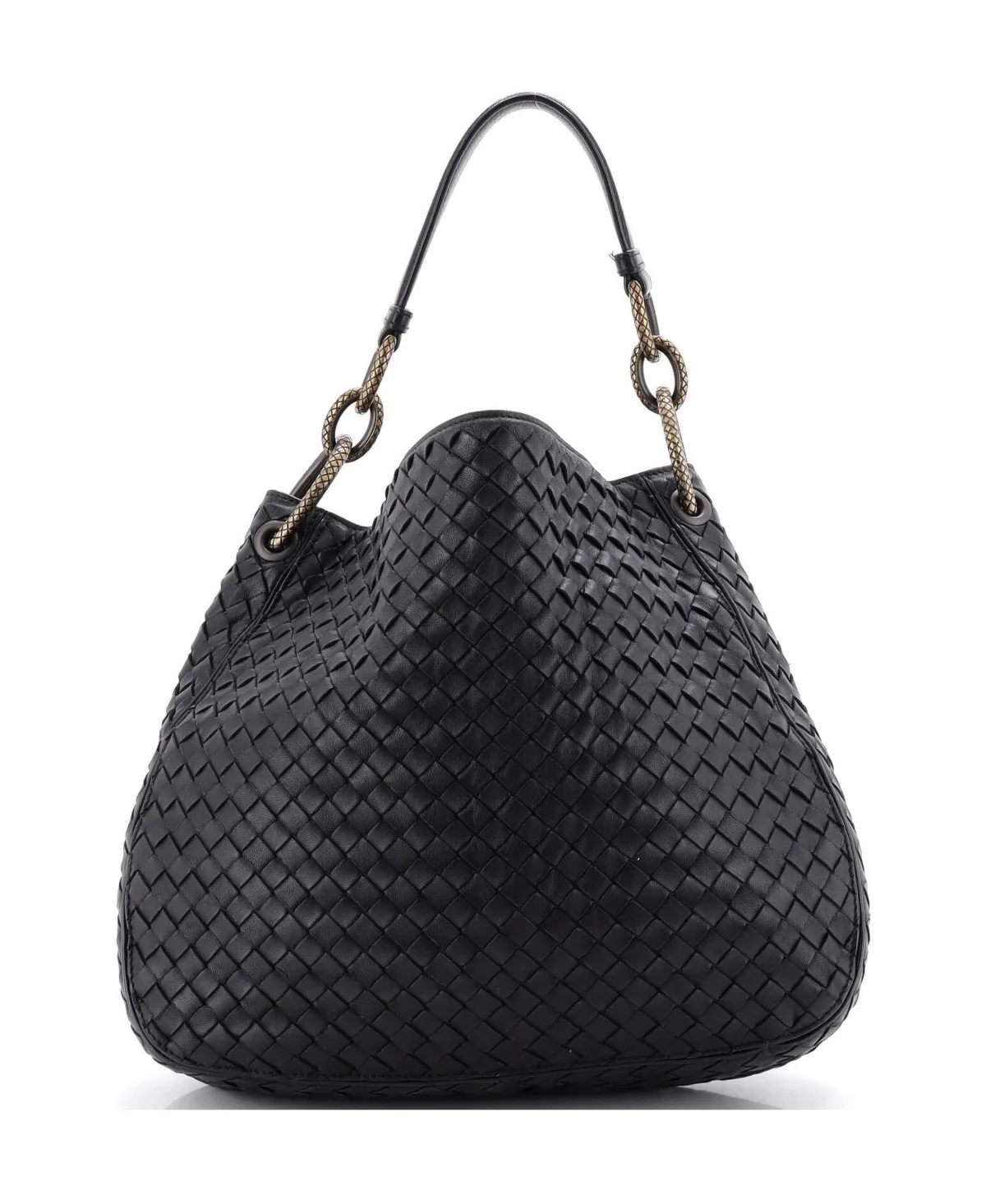 Pre-Owned Bottega Veneta Medium Loop Shoulder Bag Intrecciato Nappa