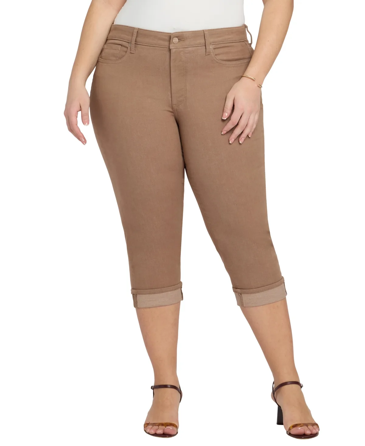 Marilyn High-Rise Straight-Leg Cropped Jeans