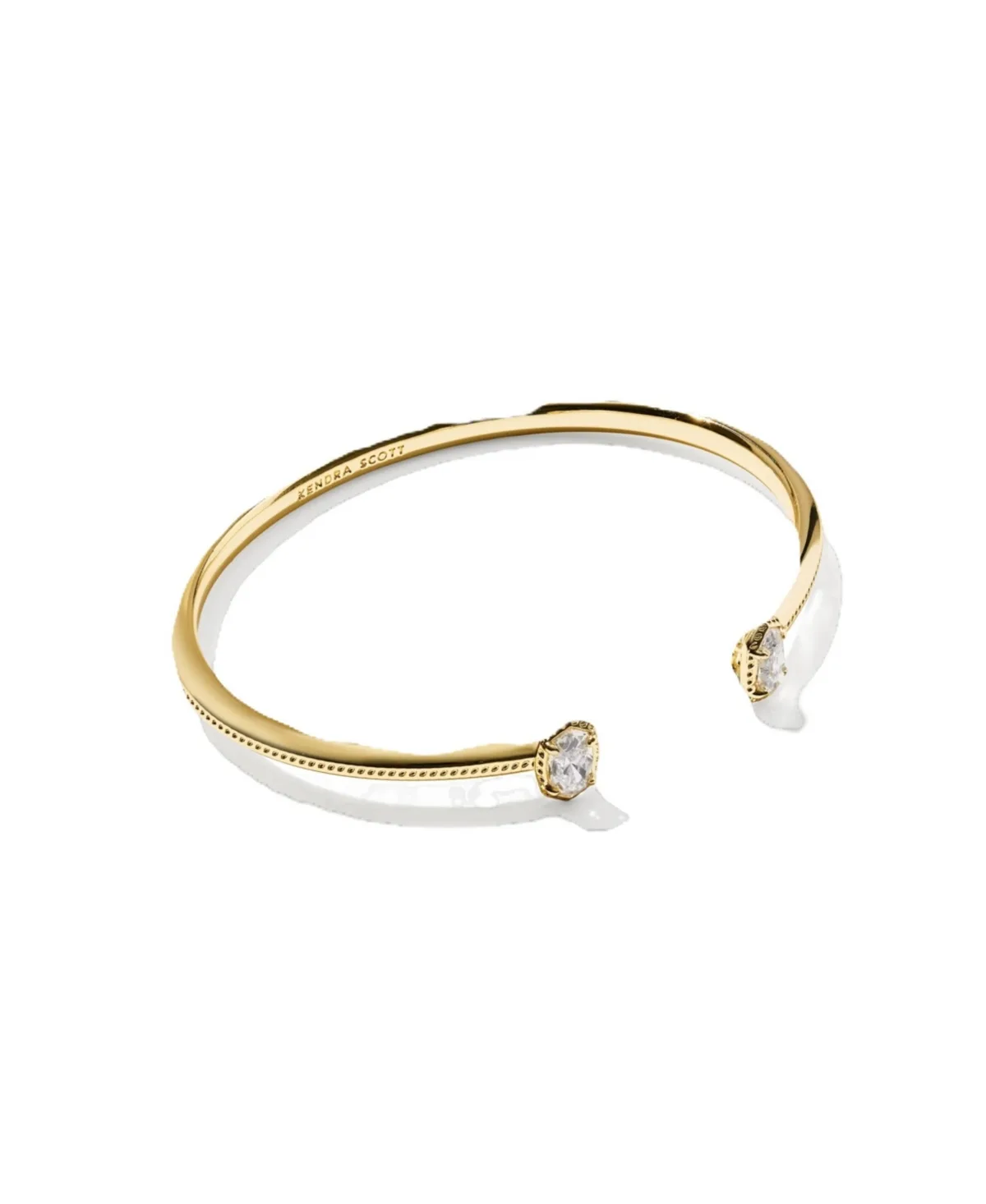 Cubic Zirconia Gold-Tone Mini Elton Luxe Cuff Bracelet by Kendra Scott