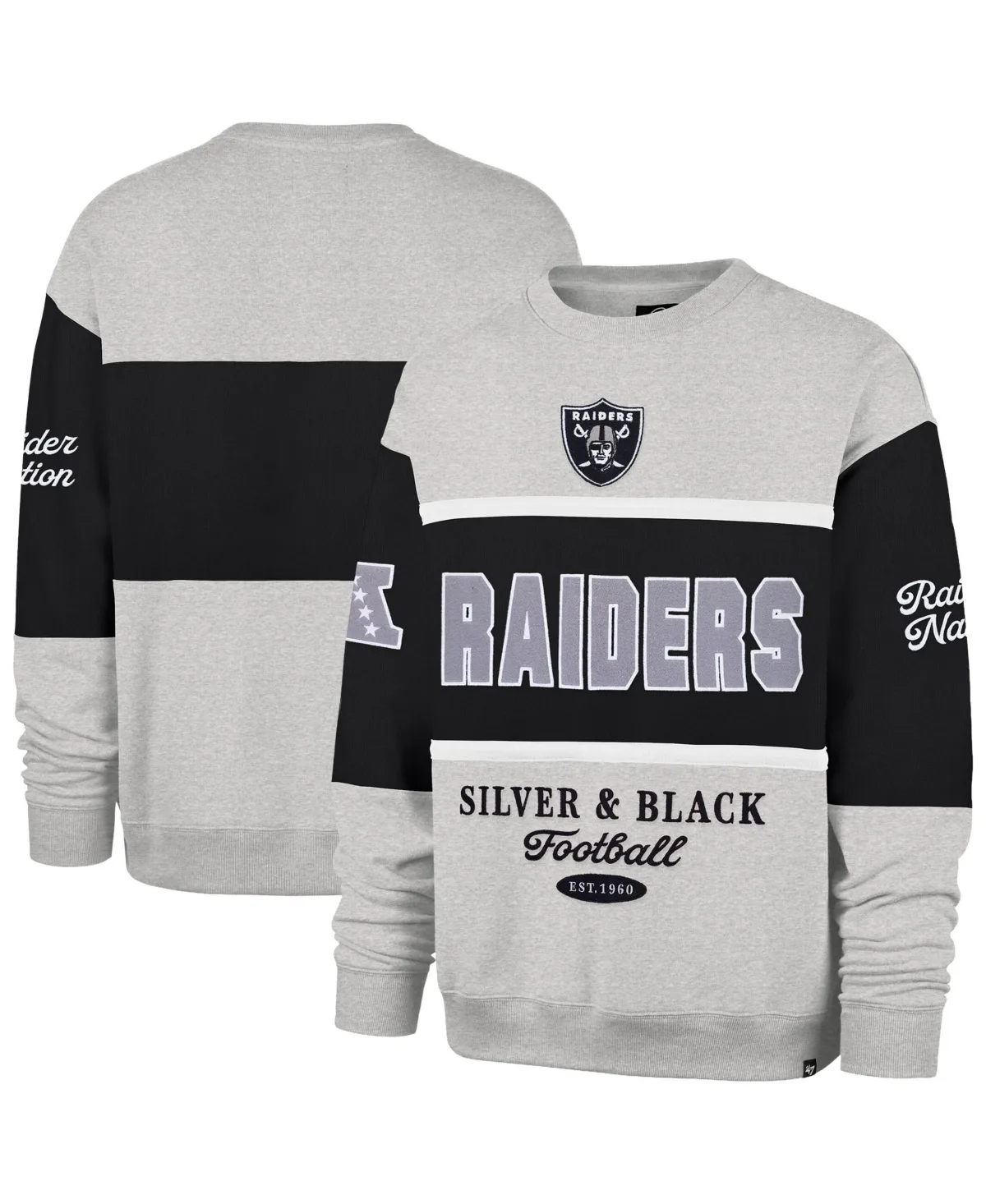 Las Vegas Raiders Blockfield Maximalist Sweatshirt
