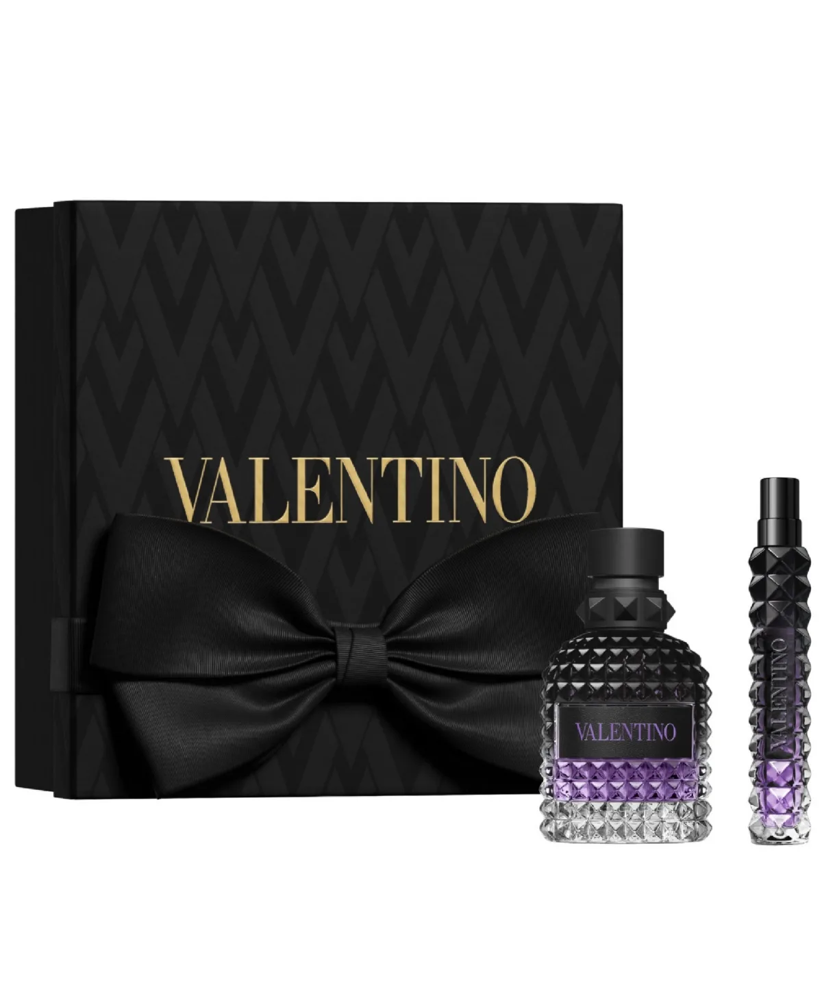 2-Piece Uomo Born in Roma Purple Melancholia Eau De Toilette Gift Set by Valentino