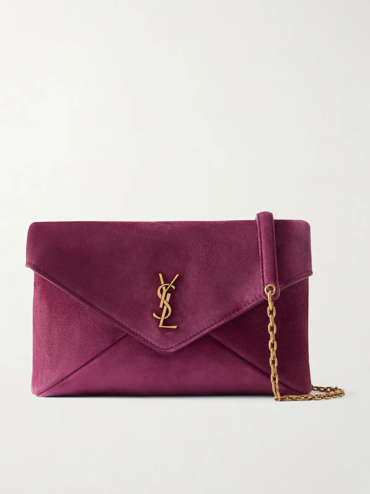 - Cassandre Suede Shoulder Bag -