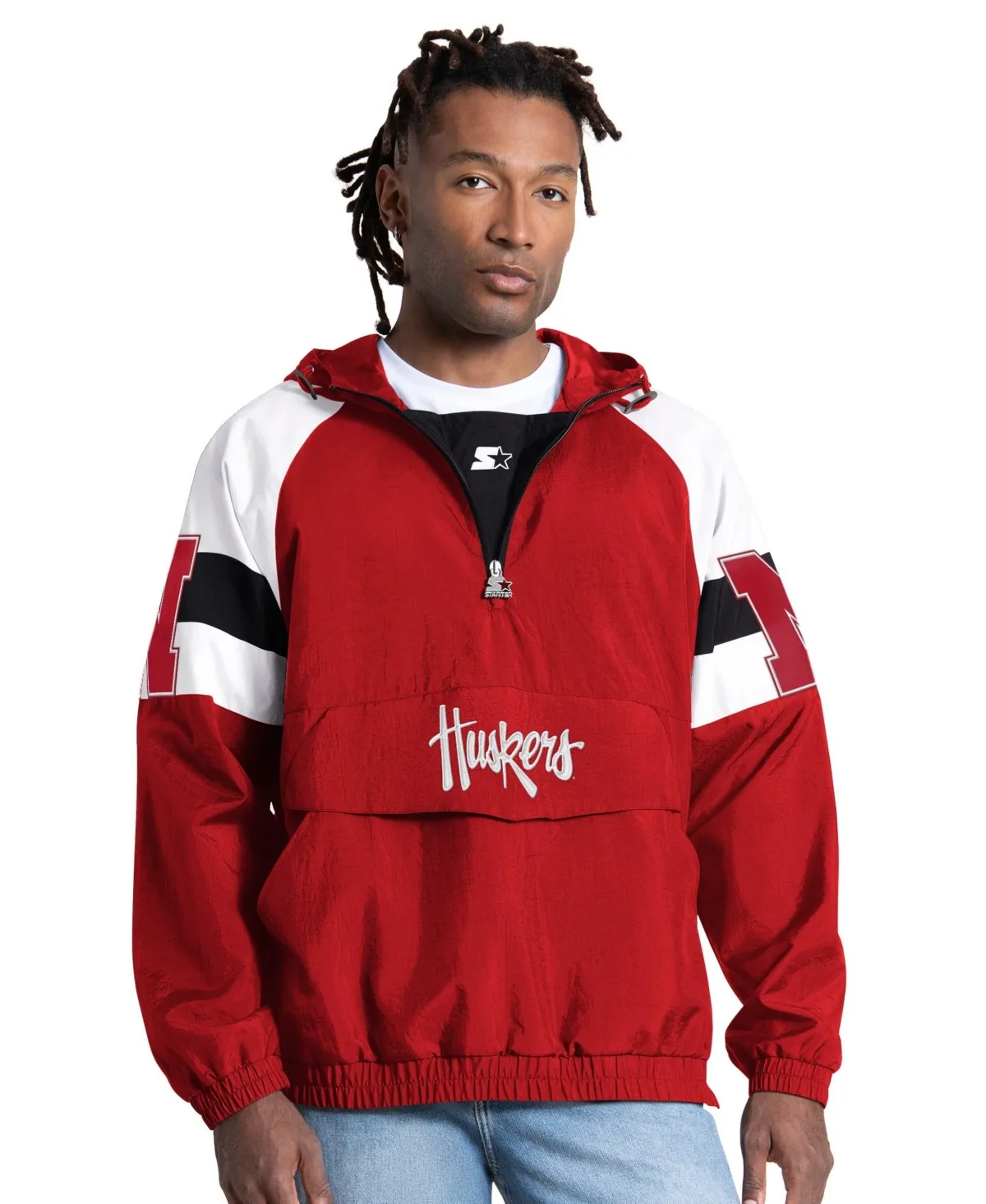 Nebraska Huskers Street Cut Half-Zip Jacket