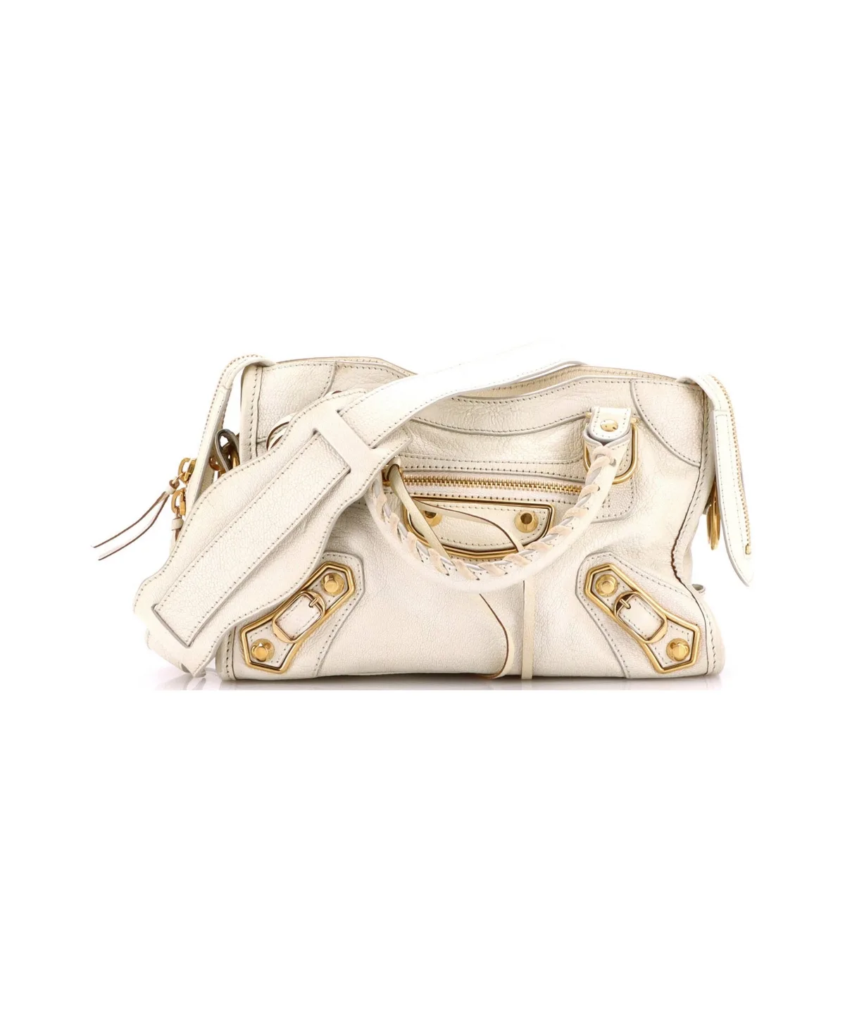 Pre-Owned Balenciaga Mini City Classic Metallic Edge Bag Leather by Balenciaga
