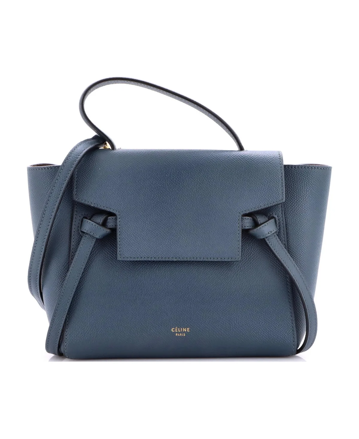 Pre-Owned Celine Nano Belt Bag Textured Leather by Celine