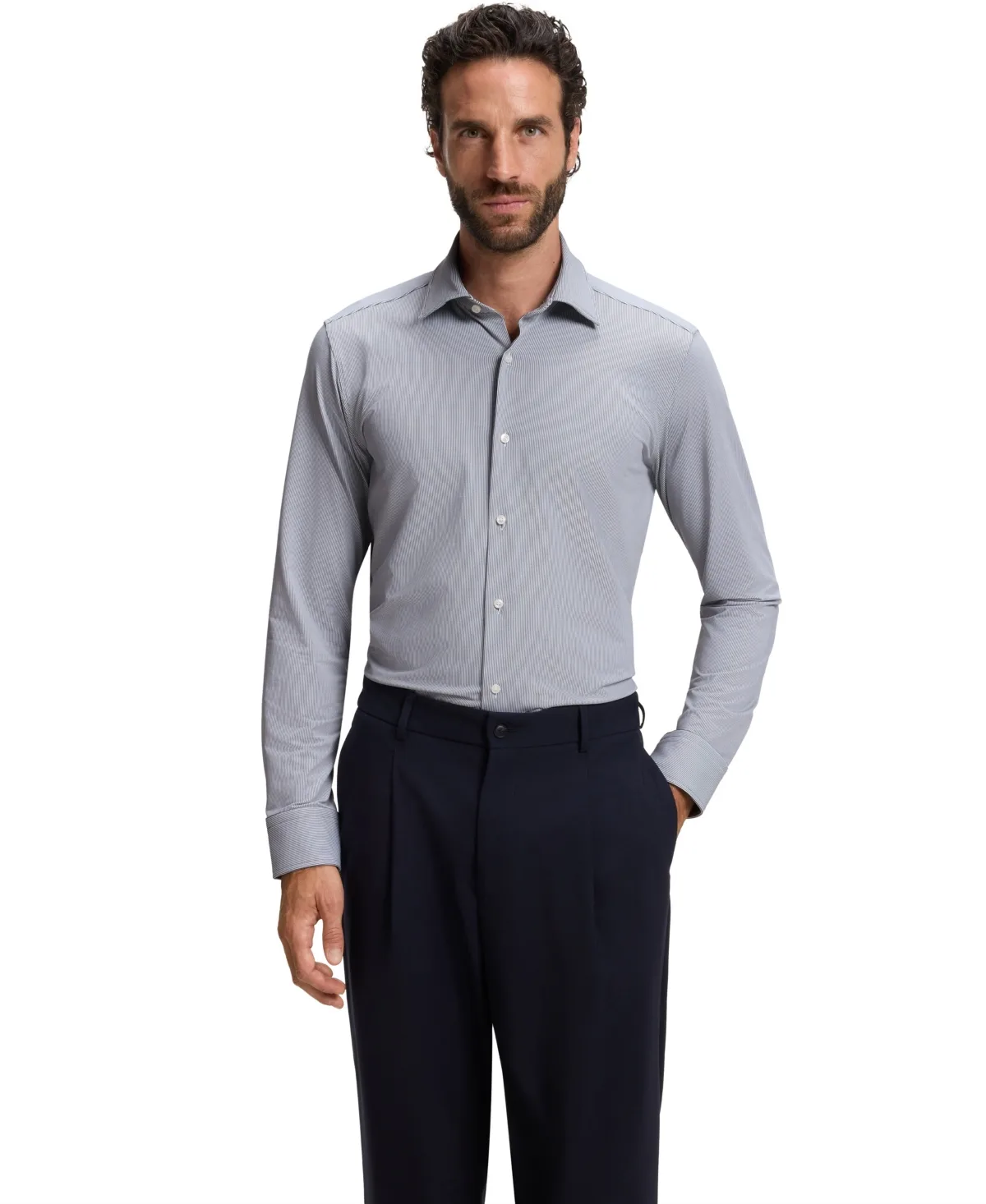 Boss by Hugo Boss Stretch Jersey Regular-Fit Dress Shirt by Hugo Boss
