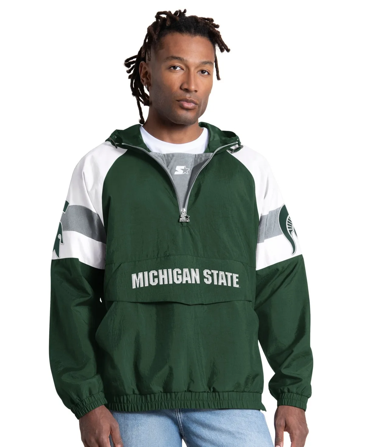 Michigan State Spartans Street Cut Half-Zip Jacket