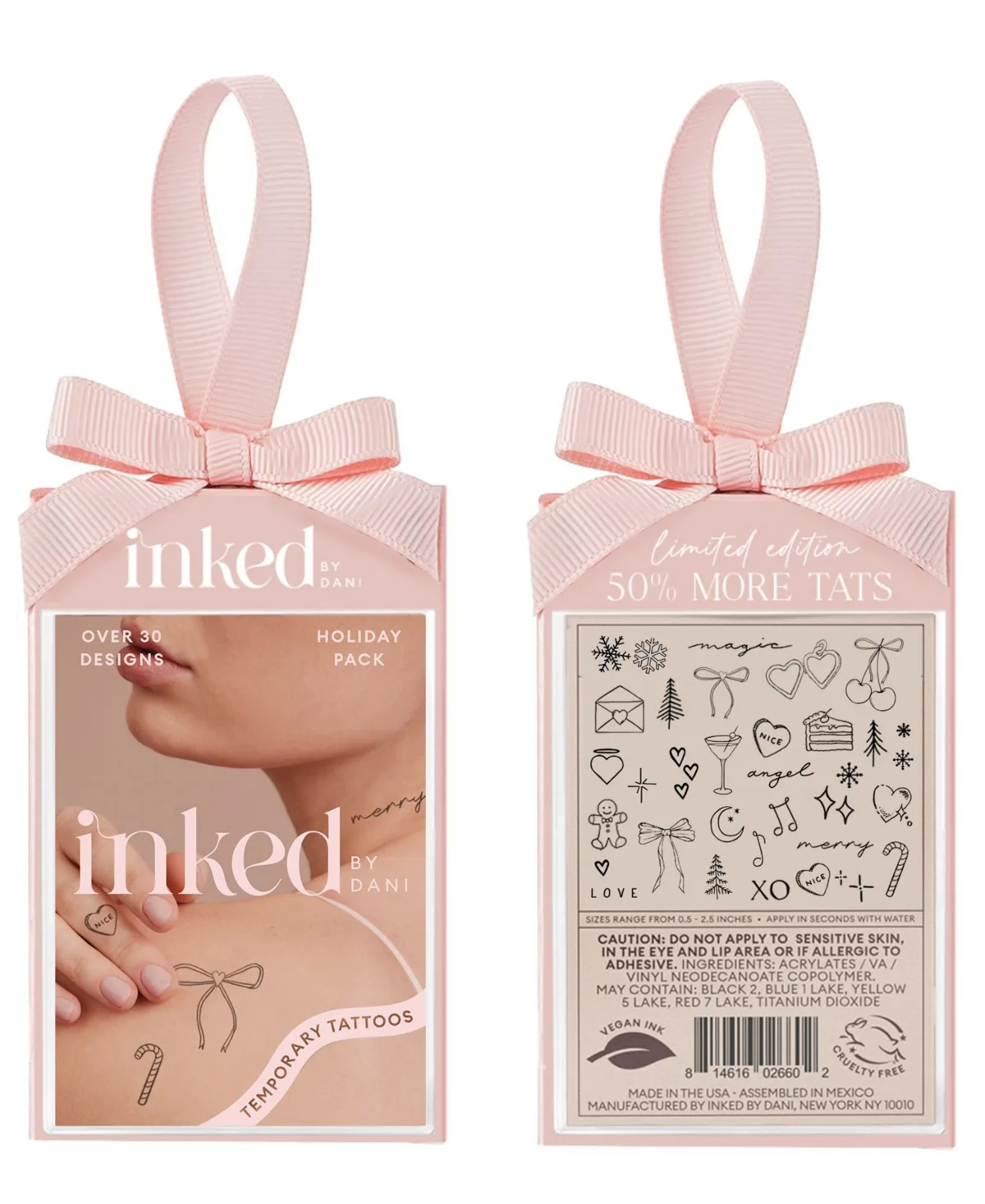 Inked by Dani Holiday Ornament Temporary Tattoos by Inked by Dani