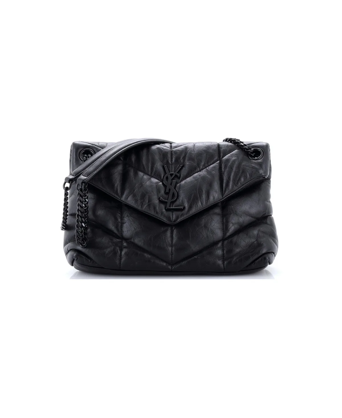 Pre-Owned Saint Laurent Small Loulou Puffer Shoulder Bag Quilted Leather by Saint Laurent