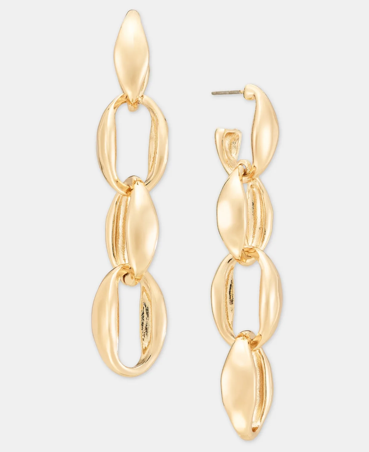 Gold-Tone Mixed-Metal Drop Earrings by Style & Co