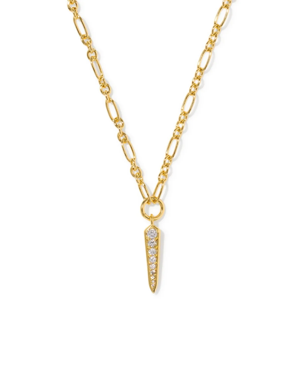 Cubic Zirconia Gold Fate Necklace by Kendra Scott