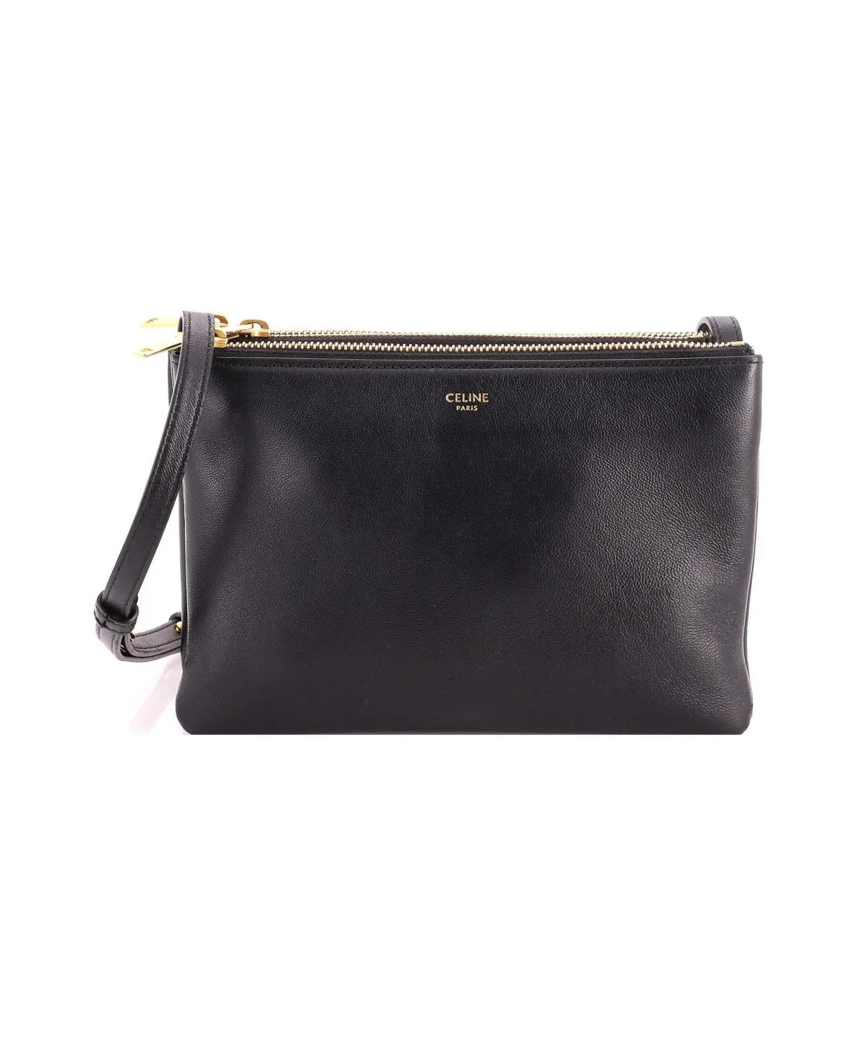 Pre-Owned Celine Small Trio Crossbody Bag Leather by Celine