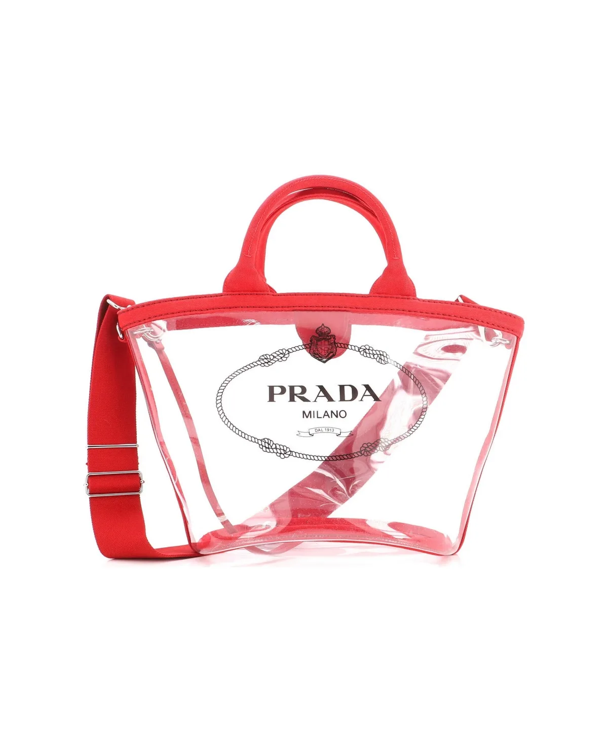 Pre-Owned Prada Logo Tote Pvc by Prada
