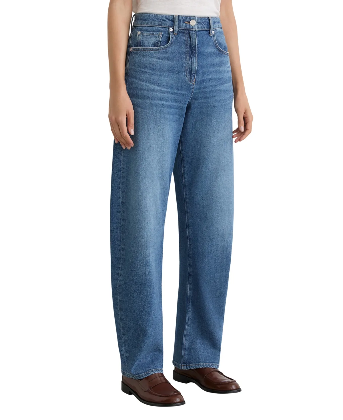 High-Waisted Wide-Leg Jeans