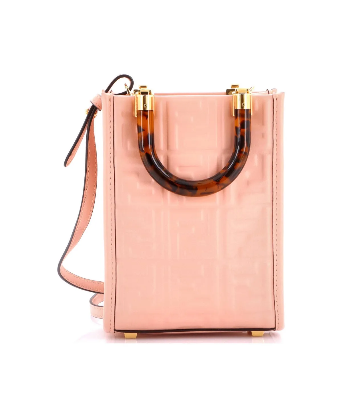 Pre-Owned Mini Sunshine Shopper Tote Zucca Embossed Leather