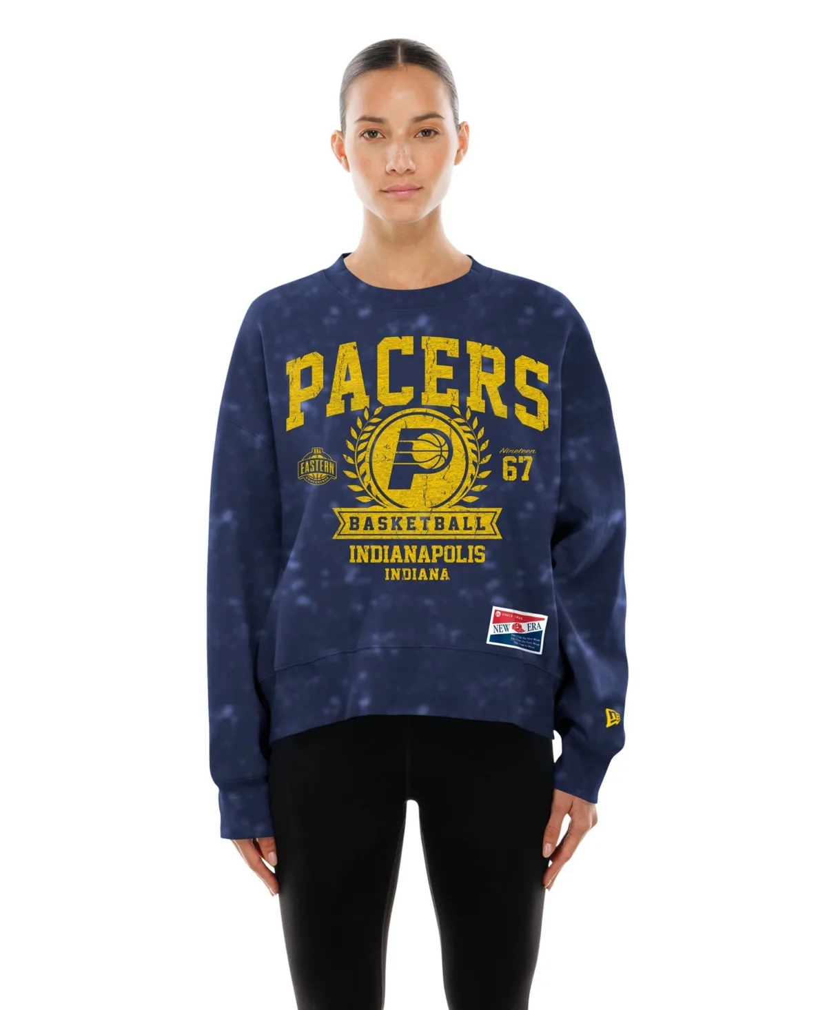 Indiana Pacers Throwback Collection Mineral Wash Crewneck Sweatshirt
