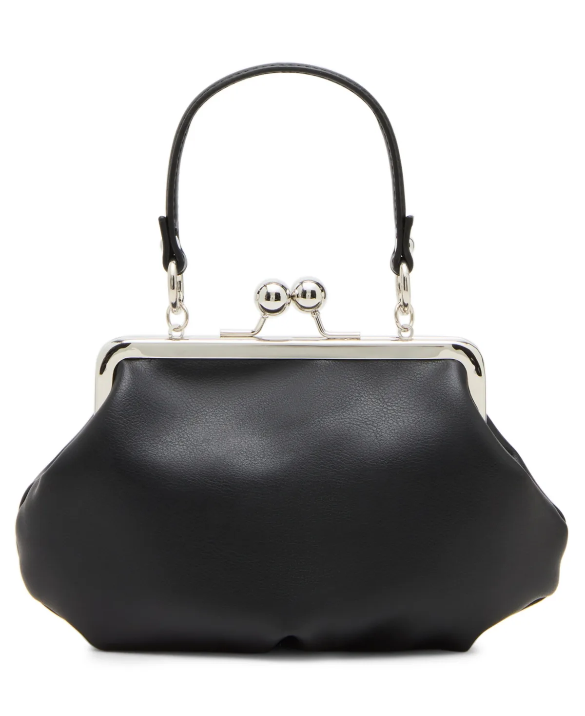 Small Top Handle Kiss-Lock Frame Handbag by Madden Girl