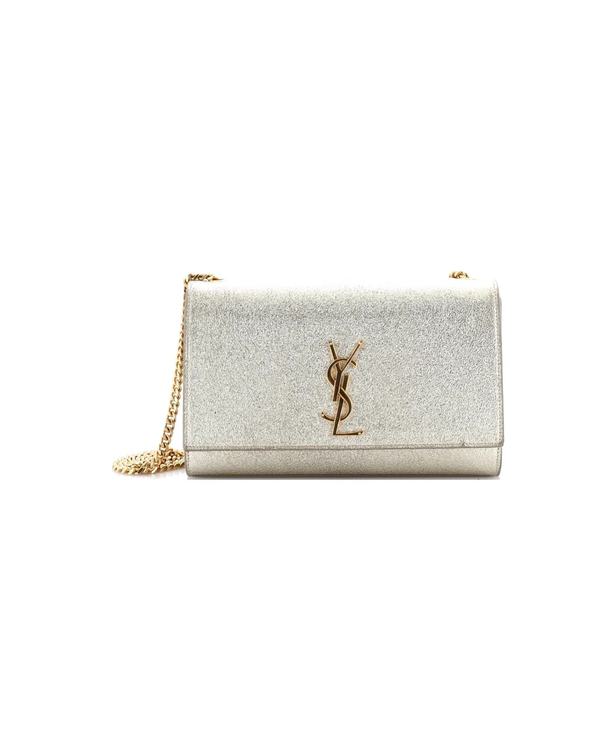 Pre-Owned Medium Classic Monogram Crossbody Bag Glitter Leather by Saint Laurent