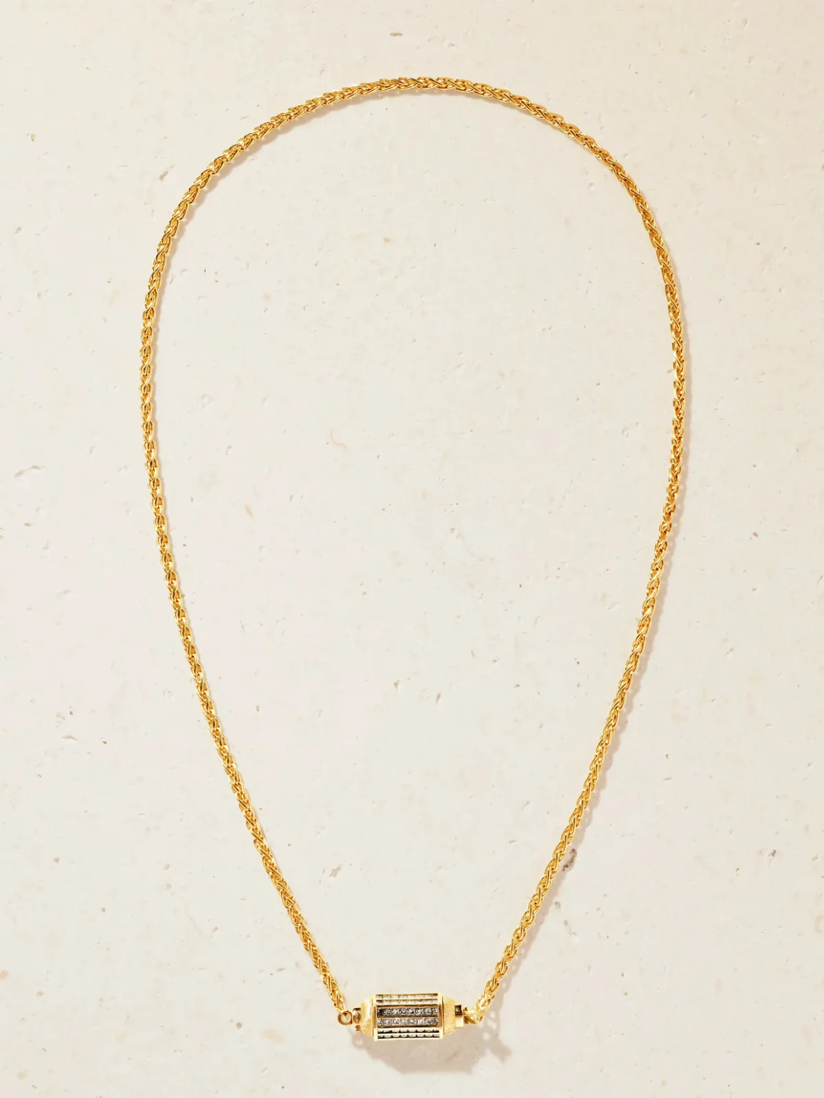 - 18-karat Gold Diamond Necklace -