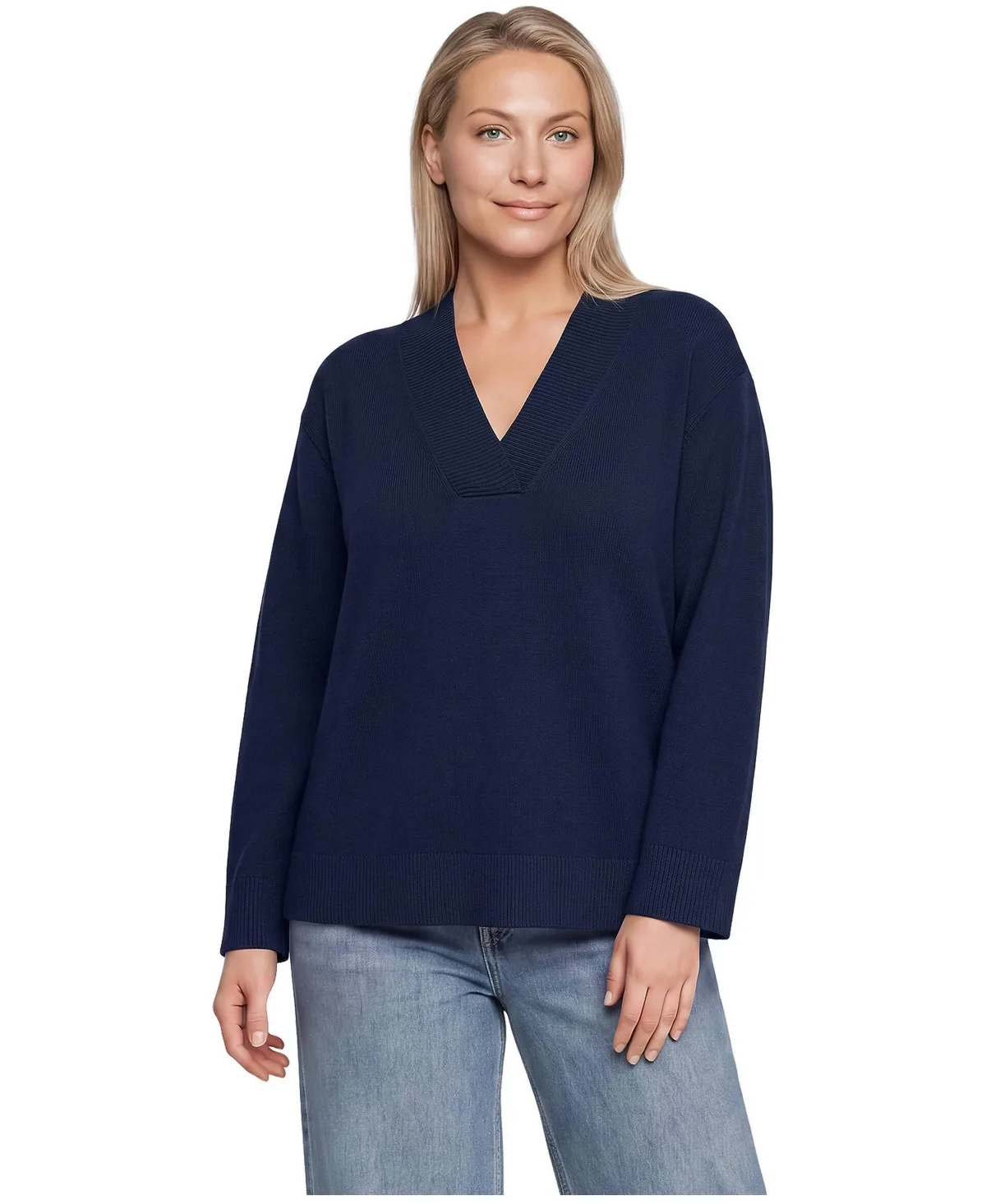 CashTouch Deep V-Neck Sweater