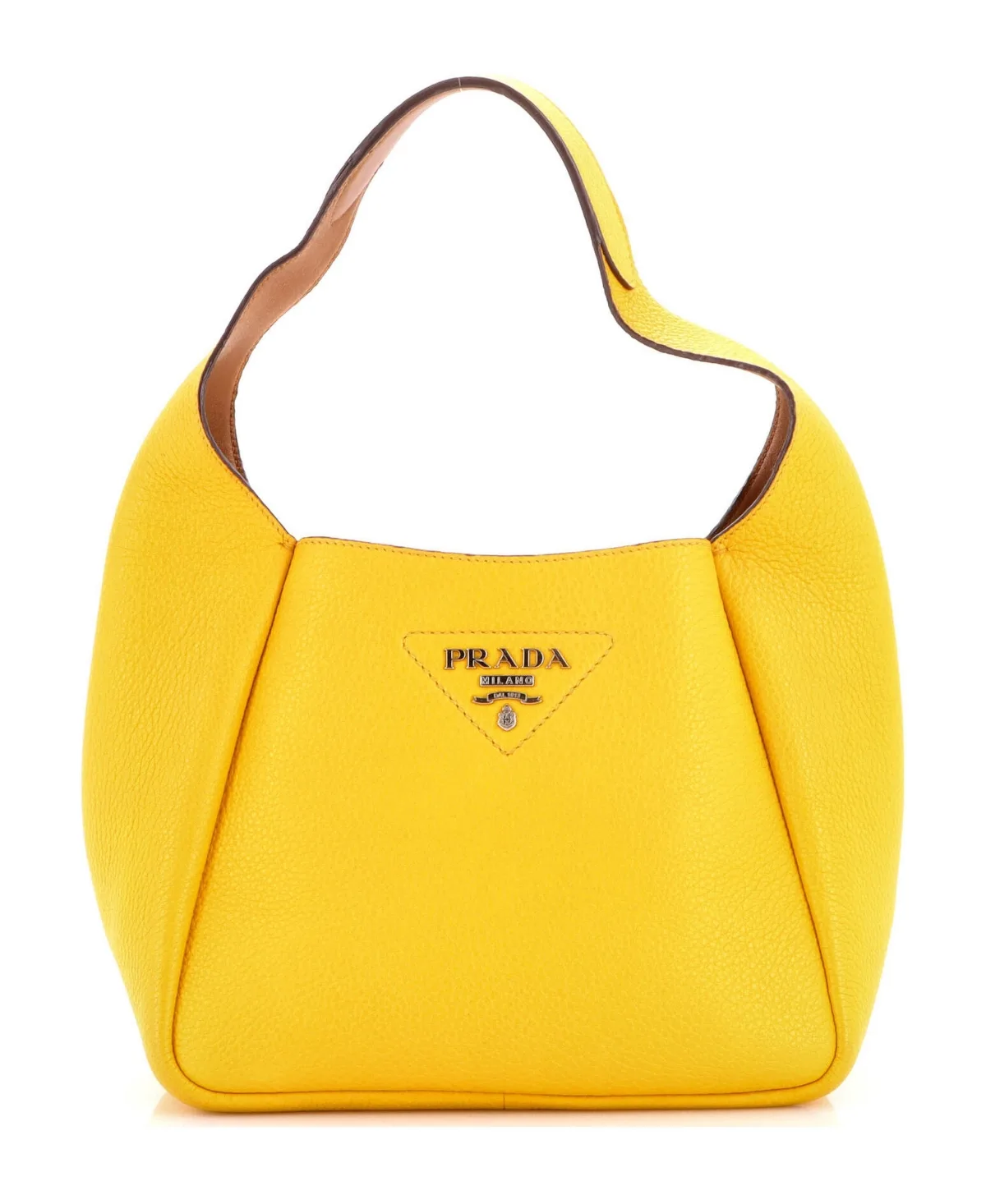 Pre-Owned Prada Small Dynamique Hobo Vitello Daino by Prada