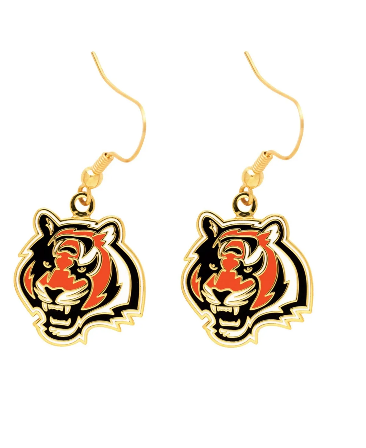 Gold-Tone Cincinnati Bengals Logo Dangle Earrings by WinCraft
