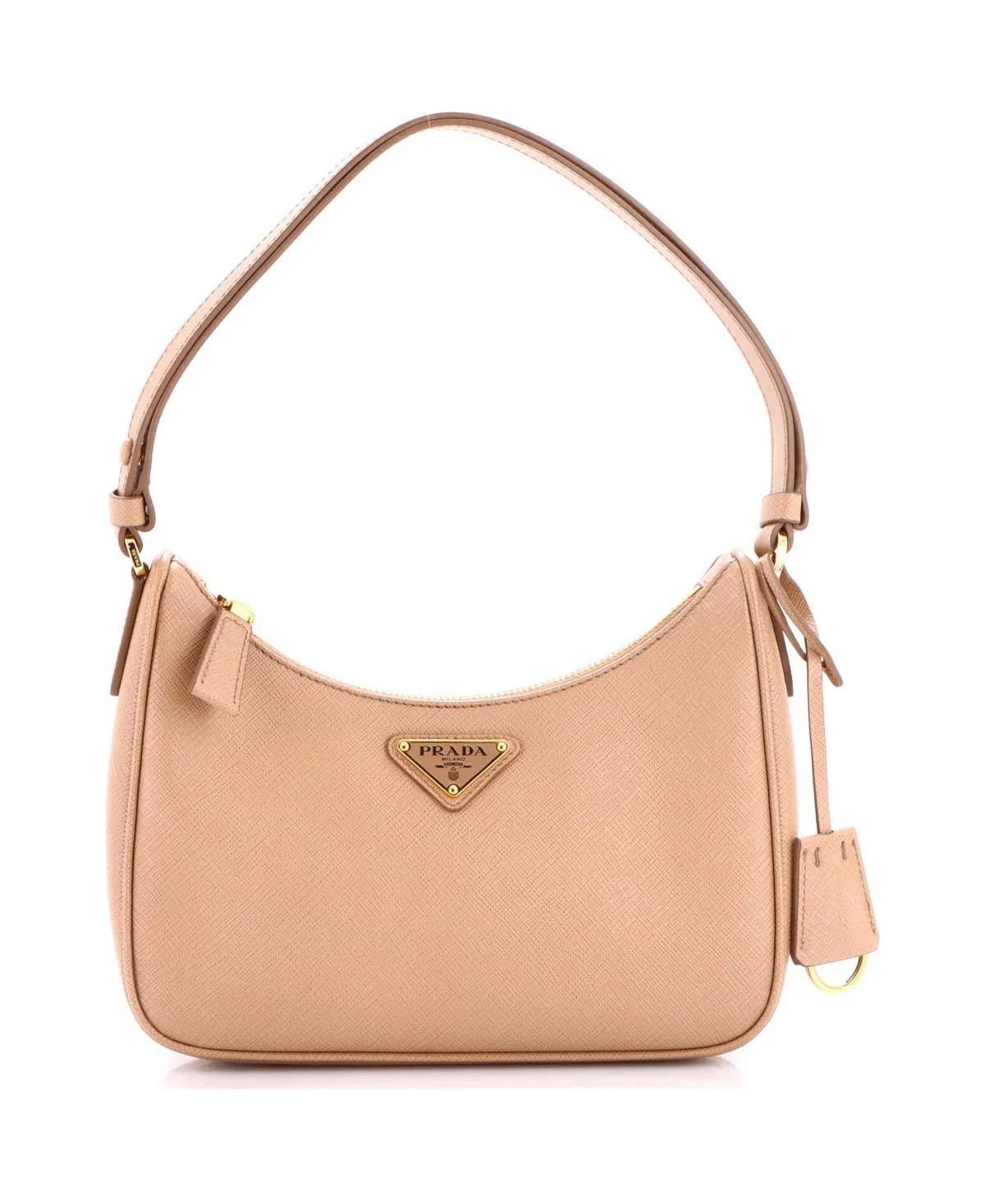 Pre-Owned Prada Mini Re-Edition Hobo Saffiano Leather