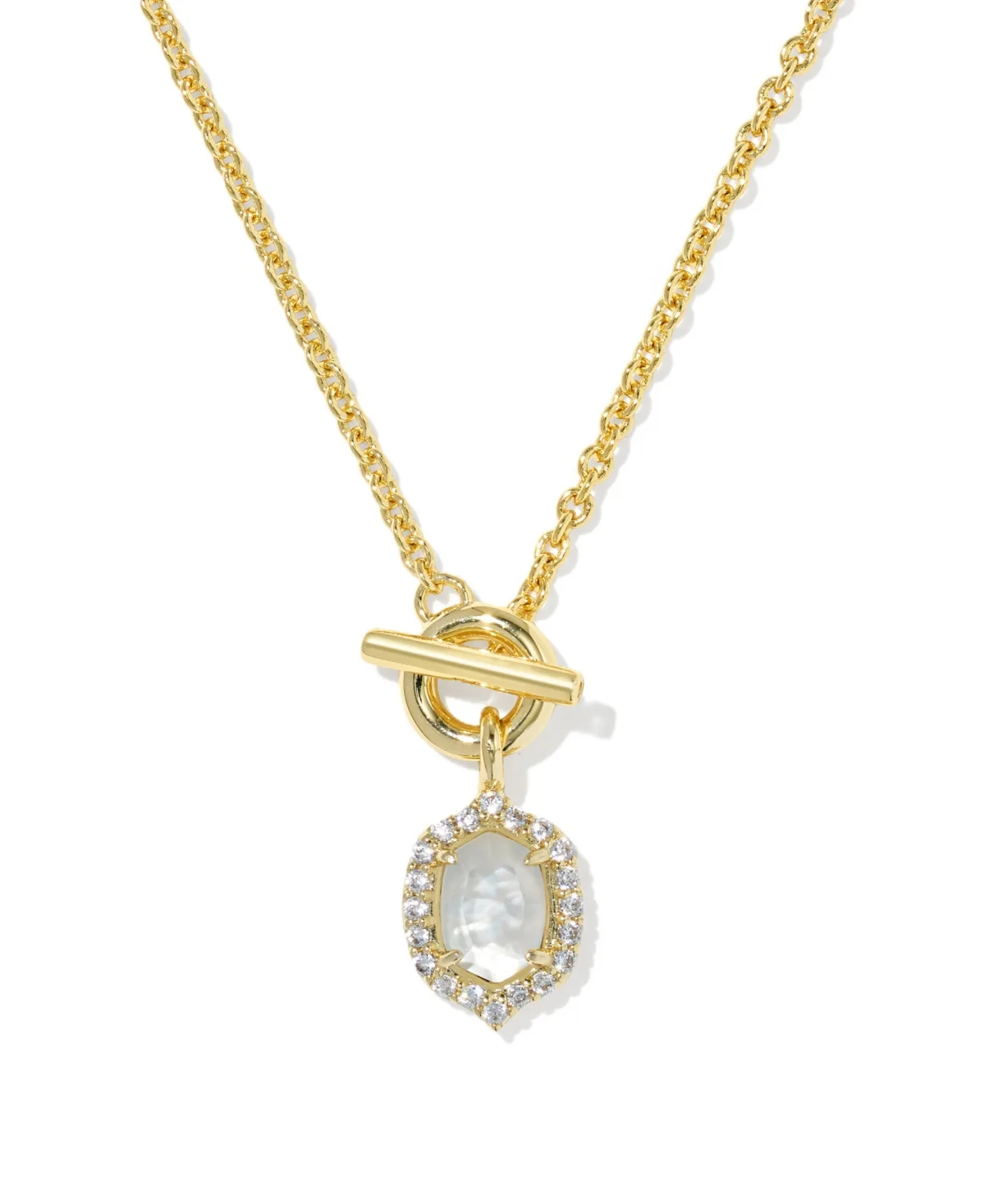 Multi-Stone Gold-Tone Daphne Toggle Necklace by Kendra Scott