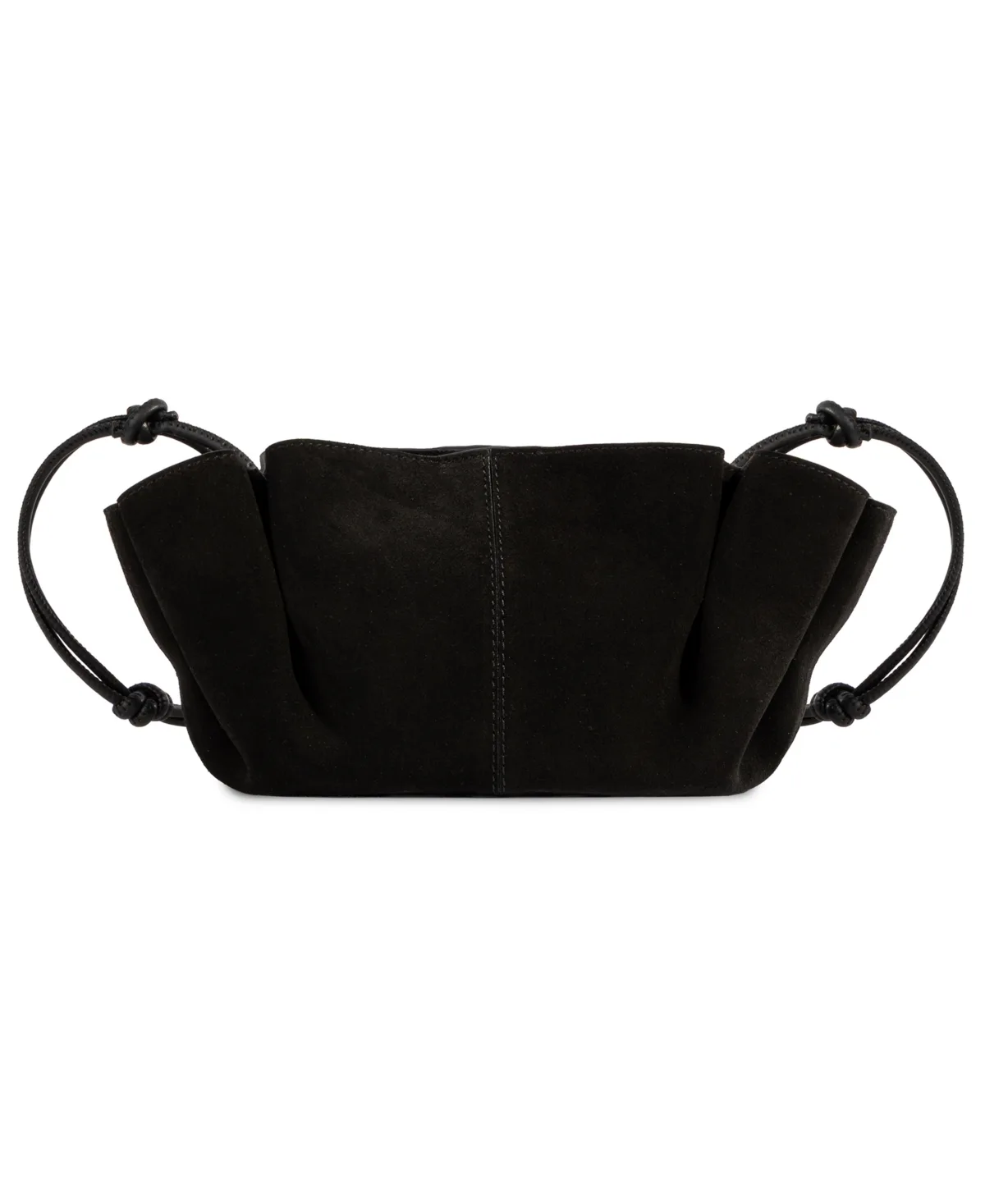 Gigi Knotted Suede Medium Crossbody Handbag