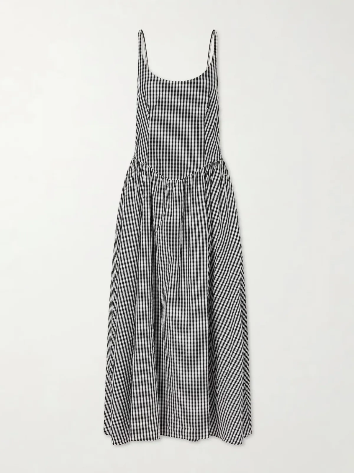 - Chiara Gingham Cotton Midi Dress -
