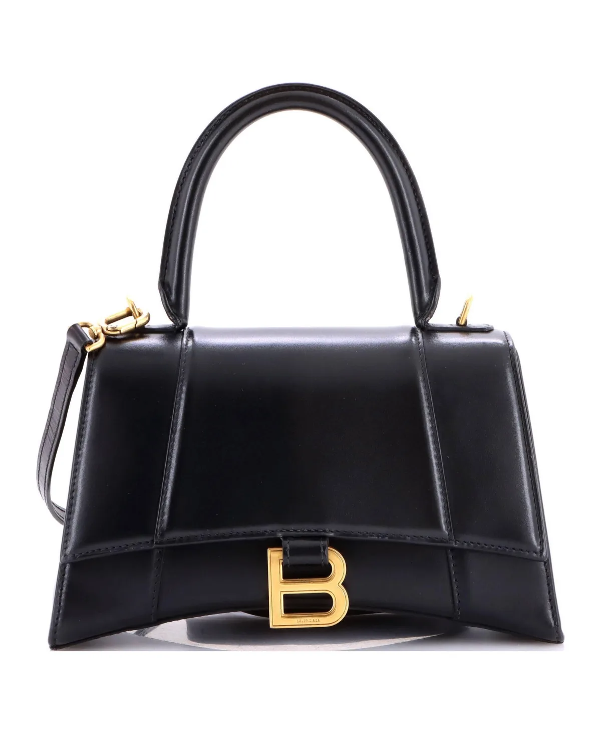 Pre-Owned Balenciaga Small Hourglass Top Handle Bag Leather