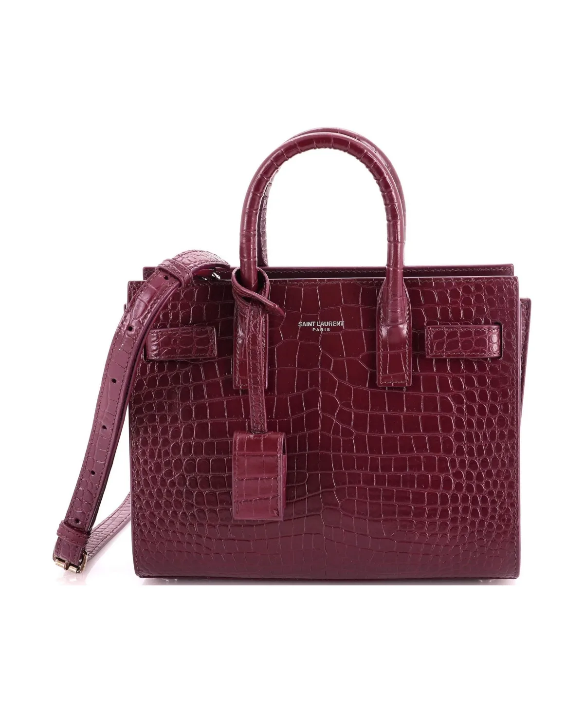 Pre-Owned Saint Laurent Nano Sac De Jour Nm Bag Embossed Leather