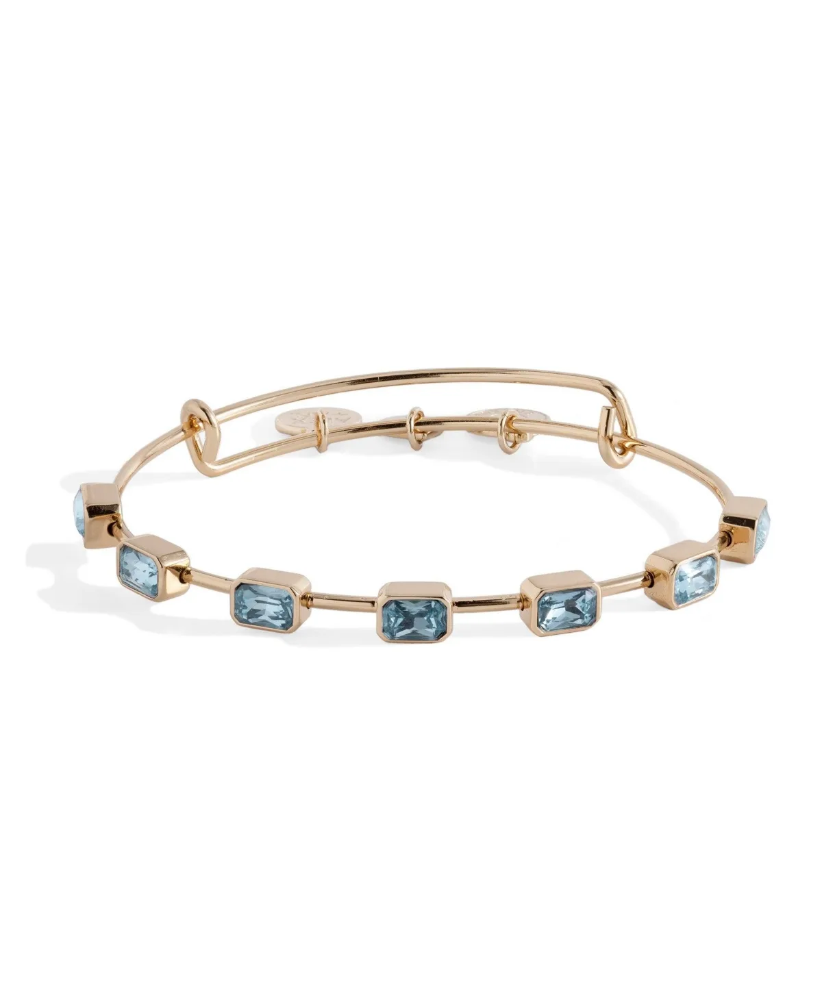 March Birthstone Emerald Cut Bangle by Alex and Ani